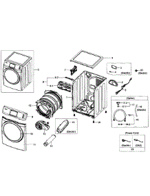 Main Assy parts for Samsung Dryer DV457EVGSWR/AA-0001 / from AppliancePartsPros.com