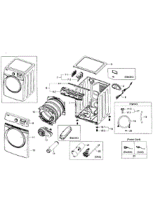 Main Assy parts for Samsung Dryer DV431AGW/XAA-0002 / from AppliancePartsPros.com