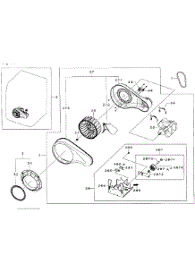 Motor Assy parts for Samsung Dryer DV431AGW/XAA-0002 / from AppliancePartsPros.com
