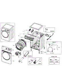 Main Assy parts for Samsung Dryer DV431AGW/XAA-0001 / from AppliancePartsPros.com