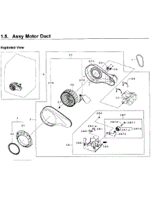 Motor Assy parts for Samsung Dryer DV431AGW/XAA-0001 / from AppliancePartsPros.com