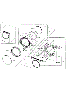 Front Assy parts for Samsung Dryer DV431AGP/XAA-0001 / from AppliancePartsPros.com