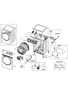 Main Assy parts for Samsung Dryer DV431AGP/XAA-0001 / from AppliancePartsPros.com