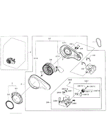 Motor Assy parts for Samsung Dryer DV431AGP/XAA-0001 / from AppliancePartsPros.com