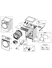 Main Assy parts for Samsung Dryer DV431AEW/XAA-002 / from AppliancePartsPros.com
