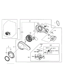 Motor Assy parts for Samsung Dryer DV431AEW/XAA-001 / from AppliancePartsPros.com