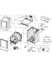 Main Assy parts for Samsung Dryer DV456EWHDWR/AA-0001 / from AppliancePartsPros.com