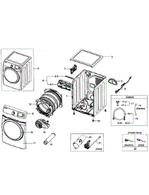 Main Assy parts for Samsung Dryer DV455GVGSGR/AA-0001 / from AppliancePartsPros.com