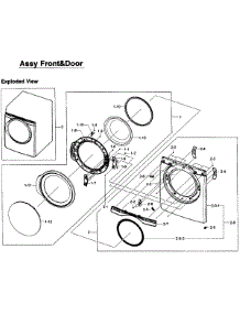 Front Assy parts for Samsung Dryer DV405GTPAWR/AA-0001 / from AppliancePartsPros.com
