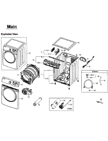 Main Assy parts for Samsung Dryer DV405GTPAWR/AA-0001 / from AppliancePartsPros.com