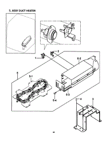 Heater Assy parts for Samsung Dryer DV337AEL/XAA-0000 / from AppliancePartsPros.com