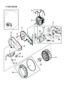 Motor Assy parts for Samsung Dryer DV337AEL/XAA-0000 / from AppliancePartsPros.com