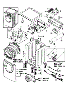 Main Assy parts for Samsung Dryer DV316LGW/XAA-0000 / from AppliancePartsPros.com