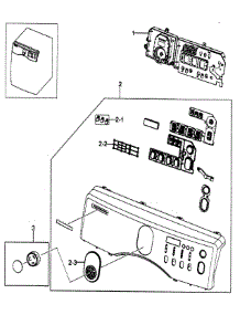 Control Panel parts for Samsung Dryer DV203AGW/XAA-0000 / from AppliancePartsPros.com