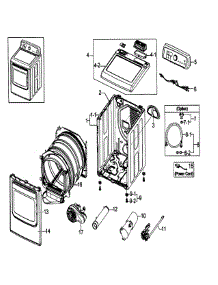 Main Assy parts for Samsung Dryer DV5471AGP/XAA / from AppliancePartsPros.com
