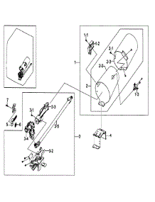 Gas / Electric Dryer  Heater parts for Samsung Dryer DV511AGR/XAA / from AppliancePartsPros.com