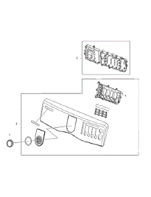 Front Panel parts for Samsung Dryer DV410AER/XAA / from AppliancePartsPros.com