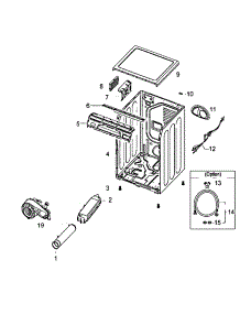 Main Assy parts for Samsung Dryer DV410AER/XAA / from AppliancePartsPros.com
