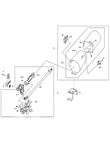 Heater Assy parts for Samsung Dryer DV410AGR/XAA / from AppliancePartsPros.com