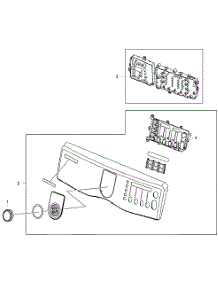 Fr Panel parts for Samsung Dryer DV410AGW/XAA / from AppliancePartsPros.com