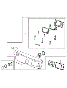 Residential Dryer  Control Panel parts for Samsung Dryer DV520AEW/XAA / from AppliancePartsPros.com