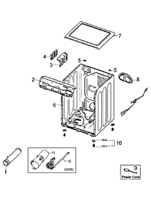 Main Assy parts for Samsung Dryer DV210AGW/XAA / from AppliancePartsPros.com