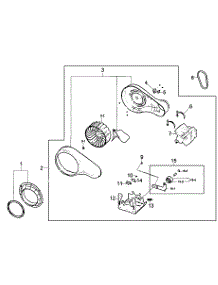 Motor Assy parts for Samsung Dryer DV210AGW/XAA / from AppliancePartsPros.com