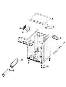 Main Assy parts for Samsung Dryer DV220AEW/XAA / from AppliancePartsPros.com