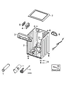 Main Assy parts for Samsung Dryer DV220AGW/XAA / from AppliancePartsPros.com
