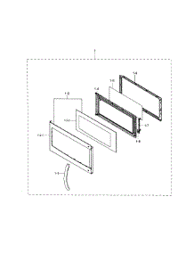  / Hood Combo  Door parts for Samsung Microwave ME17H703SHS/AA-0000 / from AppliancePartsPros.com