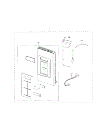  / Hood Combo  Control Panel parts for Samsung Microwave ME17H703SHW/AA-0000 / from AppliancePartsPros.com