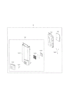 Built-In Microwave Oven  Control Panel parts for Samsung Microwave SMH9207ST/XAA-0001 / from AppliancePartsPros.com