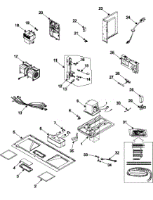 Internal Controls / Latch Asy / Base parts for Samsung Microwave SMH7150CC/XAA / from AppliancePartsPros.com