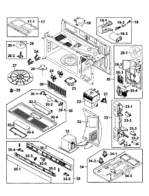 Cabinet 2 parts for Samsung Microwave SMH7187STG/XAA-0000 / from AppliancePartsPros.com