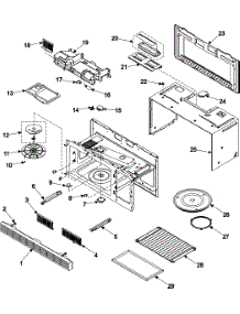Body / Cavity / Elements parts for Samsung Microwave SMH7159CC/XAA / from AppliancePartsPros.com