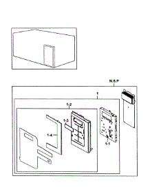  / Hood Combo  Control Assy parts for Samsung Microwave SMH9151STE/XAA-0000 / from AppliancePartsPros.com