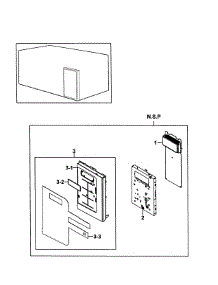  / Hood Combo  Control Assy parts for Samsung Microwave SMH9151BE/XAA-0000 / from AppliancePartsPros.com