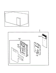  / Hood Combo  Control Assy parts for Samsung Microwave SMH9151S/XAA-0000 / from AppliancePartsPros.com