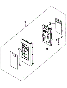  / Hood Combo  Control Panel parts for Samsung Microwave SMH1713W/XAA-0001 / from AppliancePartsPros.com