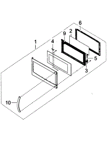  / Hood Combo  Door Assy parts for Samsung Microwave SMH1713W/XAA-0001 / from AppliancePartsPros.com