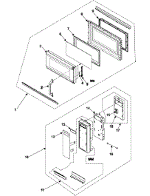 Ctrl Panel / Door Asy-Smh7178ste parts for Samsung Microwave SMH7178STE/XAA / from AppliancePartsPros.com