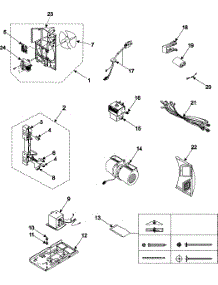 Internal Control / Latch Asy / Base parts for Samsung Microwave SMH7178STE/XAA / from AppliancePartsPros.com