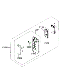 Controls Assy parts for Samsung Microwave SMH9187W/XAA / from AppliancePartsPros.com
