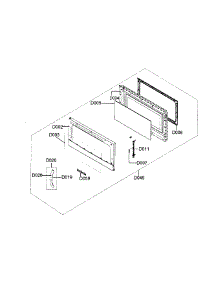 Door parts for Samsung Microwave SMH9187W/XAA / from AppliancePartsPros.com