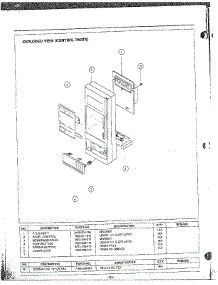 Oven  Control parts for Samsung Microwave MW5351G/XAA / from AppliancePartsPros.com