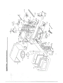 Oven  Exploded View / Main parts for Samsung Microwave MW5351G/XAA / from AppliancePartsPros.com