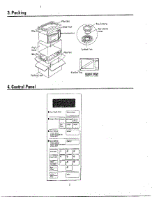 Oven  Packing And Control Panel parts for Samsung Microwave MW6430W/XAA / from AppliancePartsPros.com