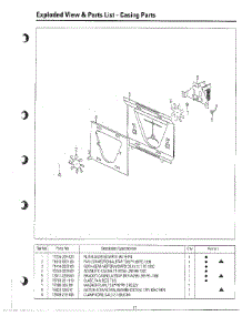 Casing parts for Samsung Microwave MC6566W/XAA / from AppliancePartsPros.com