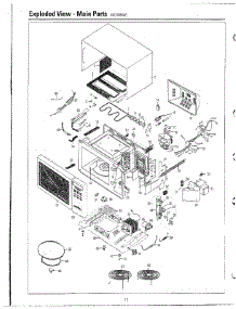 Complete Microwave Oven parts for Samsung Microwave MC6566W/XAA / from AppliancePartsPros.com