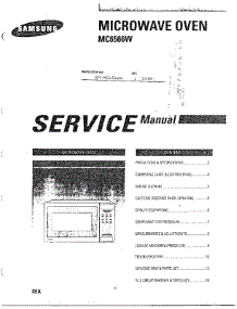 Microwave Oven / Contents parts for Samsung Microwave MC6566W/XAA / from AppliancePartsPros.com